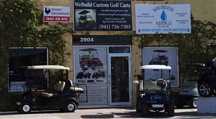 WeBuild Custom Golf Carts Store Front